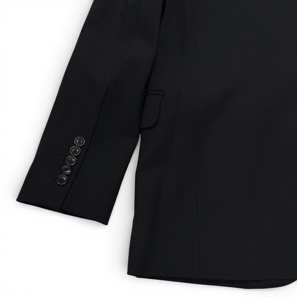 Madewell Kline Blazer Jacket Womens 4 Black NWT 1 Button - Picture 11 of 12